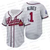 1999 World Series Ozzie Albies Jersey 715 Home Run 25th Anniversary Freddie Freeman Chipper Jones Jorge Soler Ronald Acuna Jr. Joc Pederso Adam Duvall Maglie