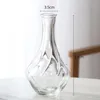 Creative simplicity Glass Vases Rich Bamboo Lily Striped Vase Home Living Room Flower Arrangement 17cm Desk ornaments