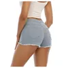 Femmes Shorts Femmes D'été Femmes Mode Jeans Denim Gland Taille Haute Mince Pantalon Court Femme Spodenki Damskie Moda Szorty