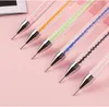 NA026 Doppelseitiger Nagel-Dotting-Stift, Kristallperlen-Griff, Strass-Nieten-Picker, Wachsstift, Nagel-Strass-Perlen-Picker, Acryl