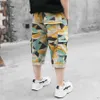 Camouflage shorts jongen zomer casual katoen kinderen korte broek kinderen broek voor tiener 110-170 210723