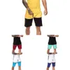 Mens Curto Tracksuit Conjunto Colorblock 2 Piece Sweatsuits Masculino Conjuntos Verão Casual roupas Lapela Camisa e Shorts Polo Suor Terno X0702