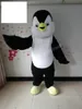 Costume da mascotte pinguino di Halloween Personaggio a tema anime dei cartoni animati di alta qualità Taglia per adulti Vestito da esterno per festa di compleanno di carnevale di Natale