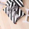 Stripe Pillow Shape Candy Box Christmas Gift Bag Wedding Favors Baby Shower Birthday New Year Party Festive Decor