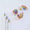 Kawaii Ołówek Lot Rainbow Ołówek Dla Dzieci Environmental Paper Ołówki Pisanie grafit Ołówek Kolorowe Hurtownie 220 V2