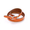 Love Men Bracelet leather bangle luxury designer jewlery three layer stainless steel 6 color fashion accessories couple bracelets 2589