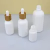 new white porcelain glass jars with bamboo lid glass and dropper 10ml/50ml containers bamboo lids Reagent Pipette Dropper Bottles