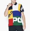 Keleki American Herren Polos Stickerei Poloshirt Herren Sticked Short Sleeve Baumwollpoloshirts