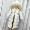 Femmes Parkas Manteau d'hiver Femmes À Capuchon Col De Fourrure Veste Puffer Noir Vestes Chaudes Pour 2021 Dame Midi Vêtements Abrigo Mujer HLY239