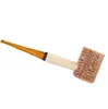 Corn Cob Pipe Disposable Natural Corncob Herb Tobacco Hammer Spoon Cigarette Filter Pipes Tools Accessories 145mm