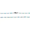 304 acier inoxydable lien câble chaîne collier couleur argent collier mixte émail bijoux 50 cm (19 5/8 ") de long, 1 pièce