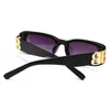 Güneş Gözlüğü Madeliny Square Kadınlar Küçük Çerçeve Tasarımcı Gözlük Eşsiz Vintage Açık Gafas Bling Tonları UV400 Erkekler MA039299B