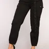 Pantaloni da donna Capris Moda da donna Casual Street Style Multi Borse Cropped Track