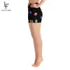 Letsfind Nueva Moda Mujeres Pantalones cortos de cintura alta Patas de perro 3D Impresión digital Leggings elásticos Plus Tamaño Q0801
