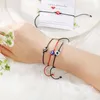 Blå Evil Eye Armband Papperskort Armband Justerbar Lucky Red String Armband Par Smycken Vänskap Armband 1PSC / Set