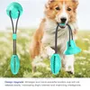 Jouets pour chiens pour mâcheurs agressifs Grande race Ventouse Pet Toy Dogs Tug Interactive Doggy Plaything Indestructible Pup Puzzle Bauble Blue H01