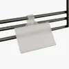 Clip Price Tag Clear Plastic Label Holders Onto Wire Baskets Racks or Grids to Provide Product Info