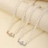 Colliers de perles de tempérament créatif pour femmes, pendentif en diamant simple, mode dame bijoux 3083277