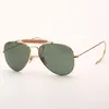 Lunettes de soleil Mens Lunettes de soleil Mens Sunglass Femmes Vintage Homme extérieure Verres Sun Verres UV Protection Verres de verre Men Femme Lunettes de vue avec étui en cuir