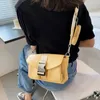 Sacs à bandoulière décontracté femmes sac en cuir PU de luxe concepteur bandoulière petit sac à main fourre-tout couleur unie mode messager main