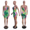 Sexy Bodycon Jumpsuit Romper Zomer Overalls voor Vrouwen Kleding 2021 Partij Club Outfits Tie Dye One Stuk Rompertjes