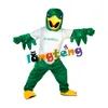 Mascot Costumes1001 Nuovo costume promozionale della mascotte dell'aquila verde di sport della scuola del fumetto di alta qualità di disegno