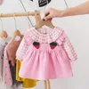 Spring Infant Baby Girls Dress Clothes Princess Toddler Dresses for Girls Party Birthday Dress 0-2years Baby Clothing Vestidos Q0716