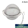 Rostfritt stål Mesh Tea Ball med kedjan Tea Infuser Strains Intervall diffusor för dränering skölj kaffe ris