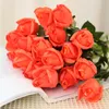 Guirnaldas de flores decorativas, un gran ramo de rosas artificiales, decoración de boda para fiesta en casa, regalo de flores para el Día de San Valentín para madre