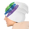 Berets LGBT Rainbow Skullies Vailies Gay Pride Lesbian Parade Biseksual gaypride Hip Hop unisex czapki ciepłe dwupiętrowe bonneta Knit330h