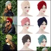 Beanie/Skl Hats, Scarves & Gloves Fashion Aessories Fashionable All Match Knitted Hats Temperament Ethnic Style Muslim Caps Women Winter War