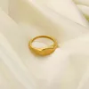 Custome Naamplaat Ring Signet Blank Stackable Smooth Ring Mode-sieraden Gift 18 K Goud IP Geplateerde Hoog gepolijste vingerring