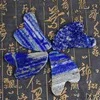 Skin Detox Gua Sha Sha Уход за лицом для лица Natural Lapis Lazuli Акупунктура Скаивание Массаж Глаза Корпус Лица Лица Лица против морщин Массажер Назад Заживление здоровья Подарок здоровья