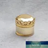 Bottiglie di stoccaggio Barattoli Corona di grado superiore Oro bianco Crema 10g 15g 20g Prodotti per il trucco Contenitori per occhi Labbra Cura del viso Lozione gel 100 pezzi / lotto Prezzo di fabbrica design esperto