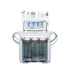 Dispositifs de soins faciaux Nouveaux 6 en 1 Dermabrasion à eau Hydra Geling Waterpeel Microdermabrasion Aqua Clean Beauty Machine pour le visage