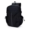 Dhl30pcs рюкзак мода мужская нейлоновая простая большая емкость квадратная школьная сумка черная серая молния компьютерная сумка на открытом воздухе