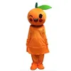 Halloween Orange Mascot Costume High quality Customization Cartoon Anime theme character Christmas Carnival Adults Birthday Party Fancy Outfit