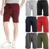 Heren Shorts Fleece Sweat Casual Solid Color Katoenen Jogger