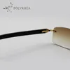 Gzod Sunglasses Luxury Sun Glasses Buffalo Horn Men Women Brand Designer Best Quality White Inside Black Eyeglassessize 5618