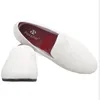 Blanc impression coton mocassin chaussures habillées à la main hommes mocassins britannique Style classique mâle fumer pantoufles grande taille