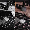 Mármore preto branco adulto conjunto poliéster sólido cor-de-rosa bedclothes nórdico home duvet capa pillowcases Único duplo duplo duplo C0223