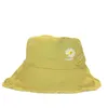 Beanie/Skull Caps 2021 Korean Tide Daisy Sunscreen Washed Fisherman Hat Fiore ricamato