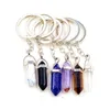 Pendentif en pierre de cristal naturel porte-clés porte-clés pour femmes fille bijoux sac décor accessoires de mode