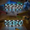 DIY Table Clock Large Screen 6 Digit Two-Color LED Clock Kit Touch Control w Temp/Date/Week 211112