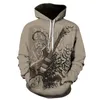 Herren Hoodies Sweatshirts 2021 Herbst 3D Horror Muster Mode Druck Sweatshirt Schädel Thema Hoodie Lose Bequeme Junge Mit Kapuze Pullov