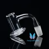 Smoke Banger 전체 용접 Beveled Edge Blender 디자인 흡연 석영 튜브 공동 담배 액세서리 도구 Male Nail Bongs Dab Rigs U.S