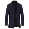 Herrgravrockar 2021 Fashion Stand Collar Coat Män högkvalitativ vindbrytare Business Casual Jackets Classic Jacket