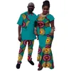 Été Nouvelle vente chaude correspondant à couple Vêtements de contraste décontracté couleurs couple tenues de couple africain vêtements pour les amoureux wyq10