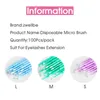 False Eyelashes 100Pcsbag Disposable MicroBrush Extension Individual Lash Removing Swab Micro Brush For Eyelash Tools1499929