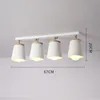 Plafoniere LukLoy Moderno Bianco Per Corridoio Orientabile Lampada In Metallo Per Interni Legno Apparecchi Di Illuminazione Lamparas De Techo